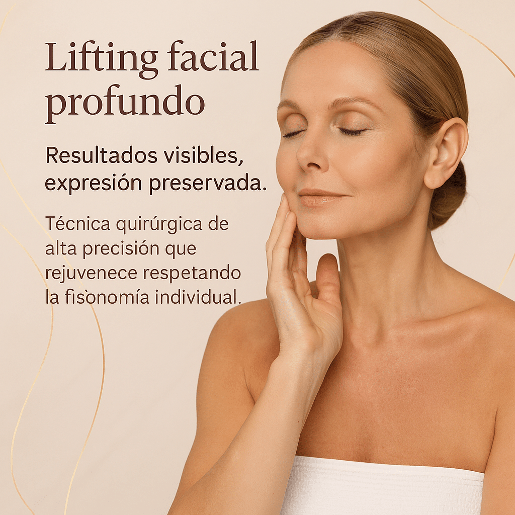 Lifting facial profundo con análisis anatómico del perfil facial