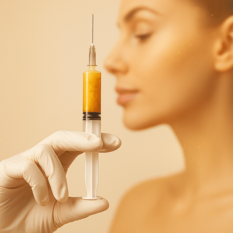 Resultado natural de tratamiento facial con nanofat para mejorar calidad de la piel