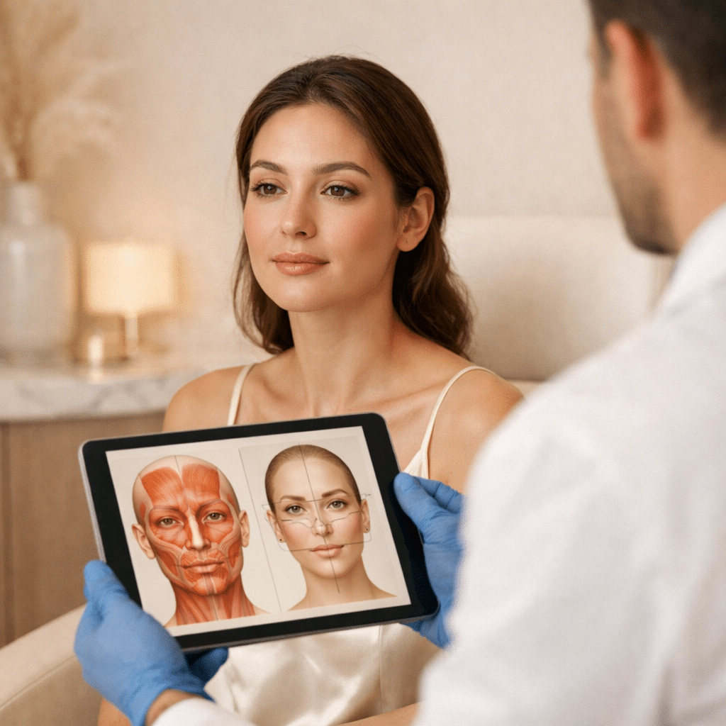 Diagnóstico facial avanzado para armonización facial en consulta médica